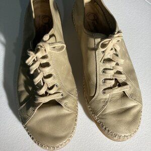 Otisopse by the Flexx Shoes Womens Brown Tan Leather Lace Up Comfort US 8